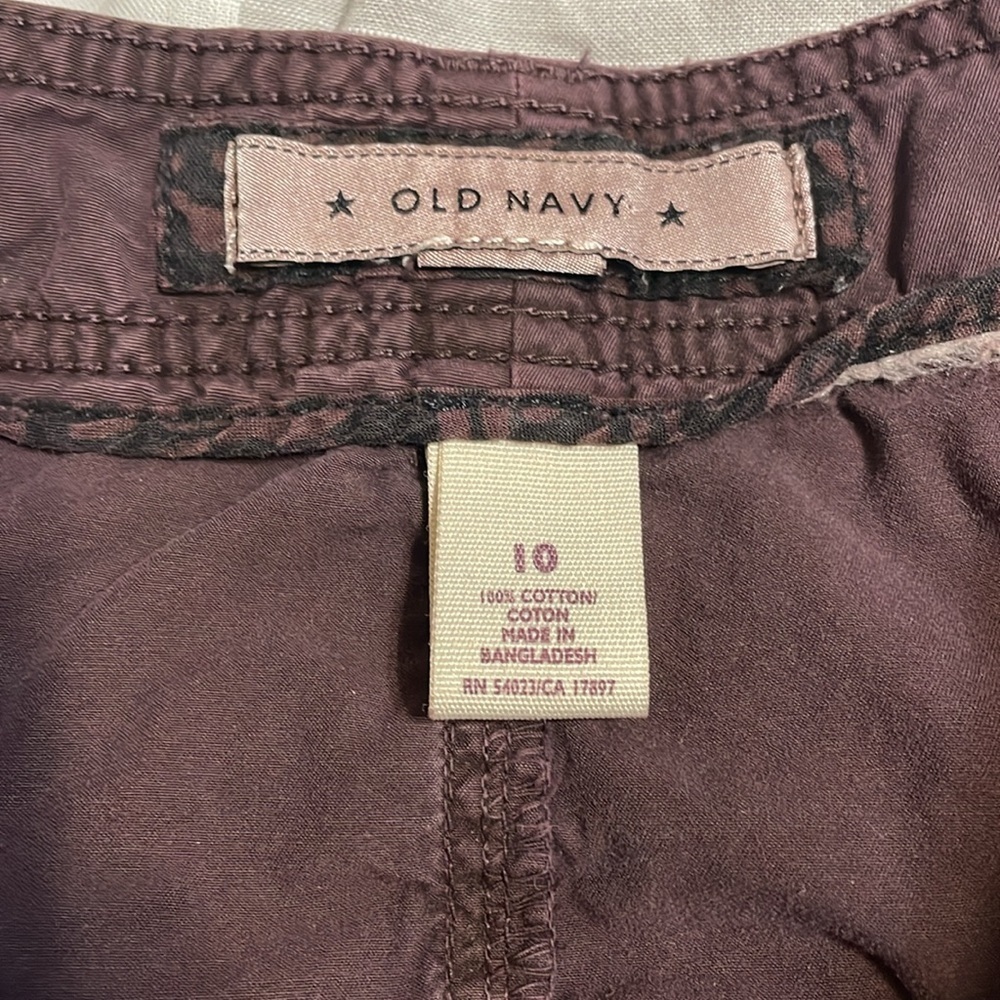 Y2K Old Navy 2010s Low rise Mini Skirt, Purple, 10 - Picture 4 of 4